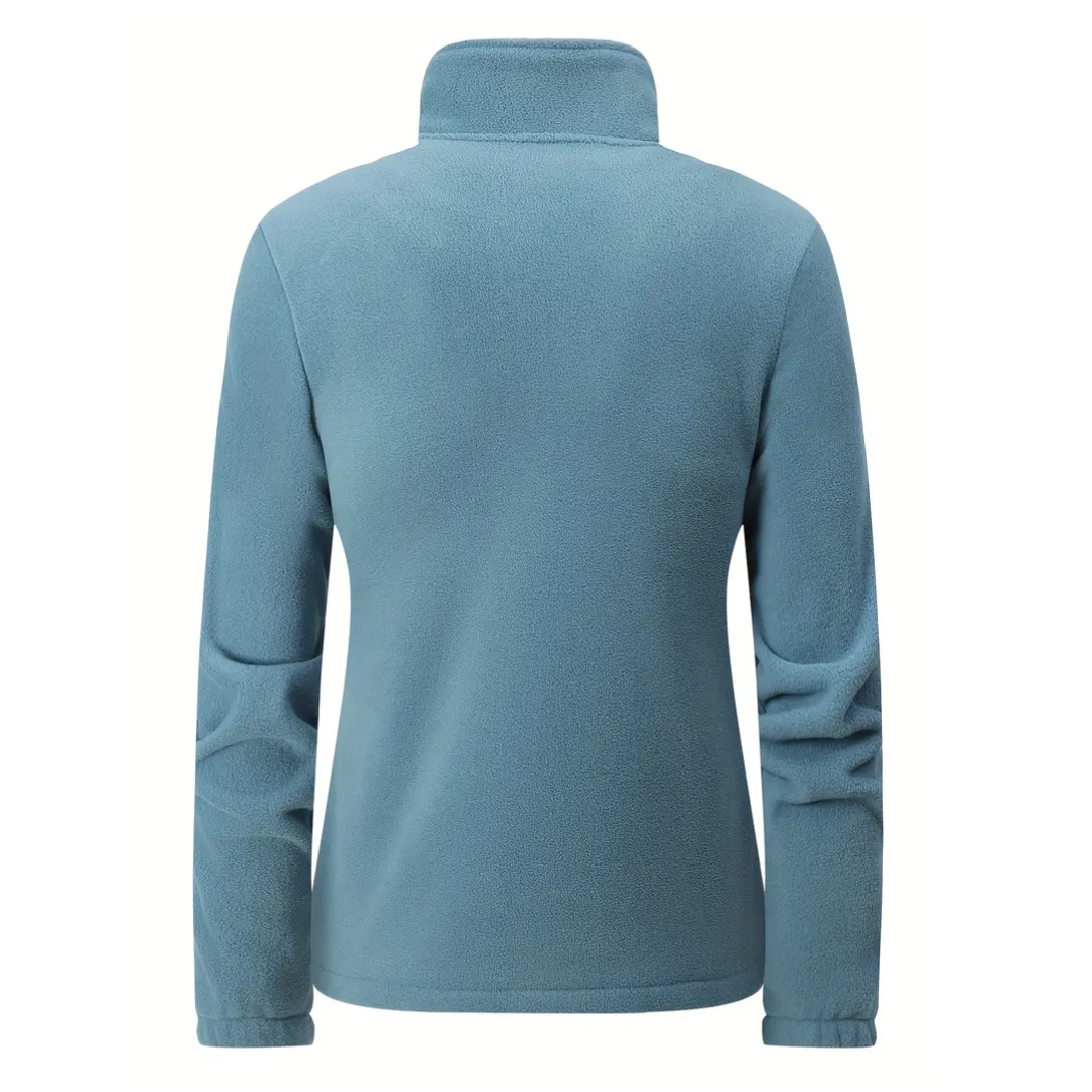 Dame outdoor fleecejakke – varm foret – efterår & vinter