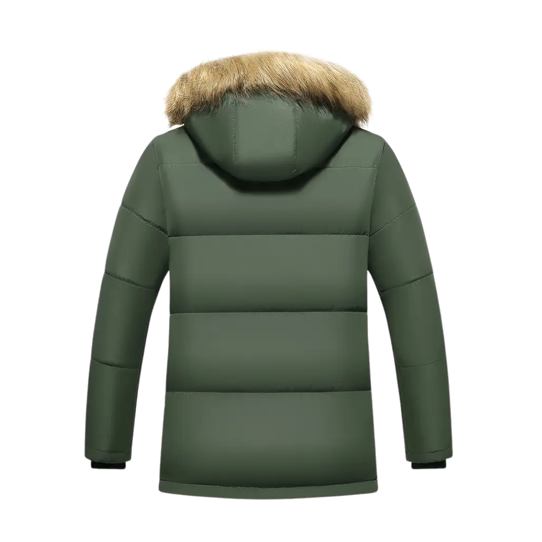Herre vinterjakke – foret – vindtæt & vandtæt