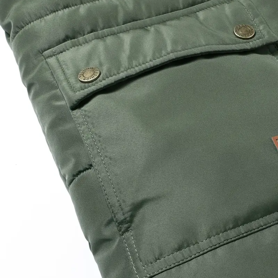 Herre vinterjakke – foret – vindtæt & vandtæt