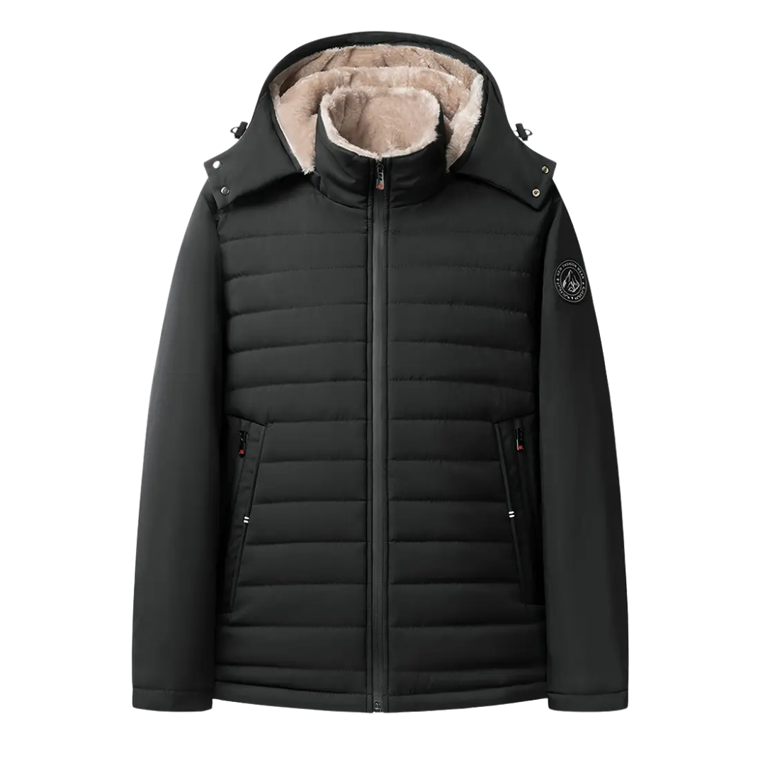 Herre vinterjakke – fleeceforet – vindtæt & vandtæt