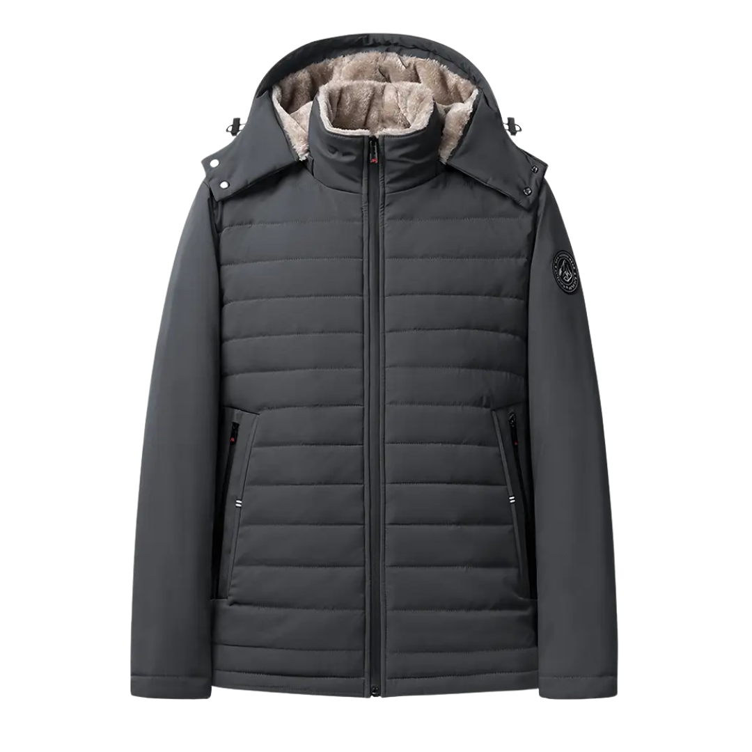 Herre vinterjakke – fleeceforet – vindtæt & vandtæt