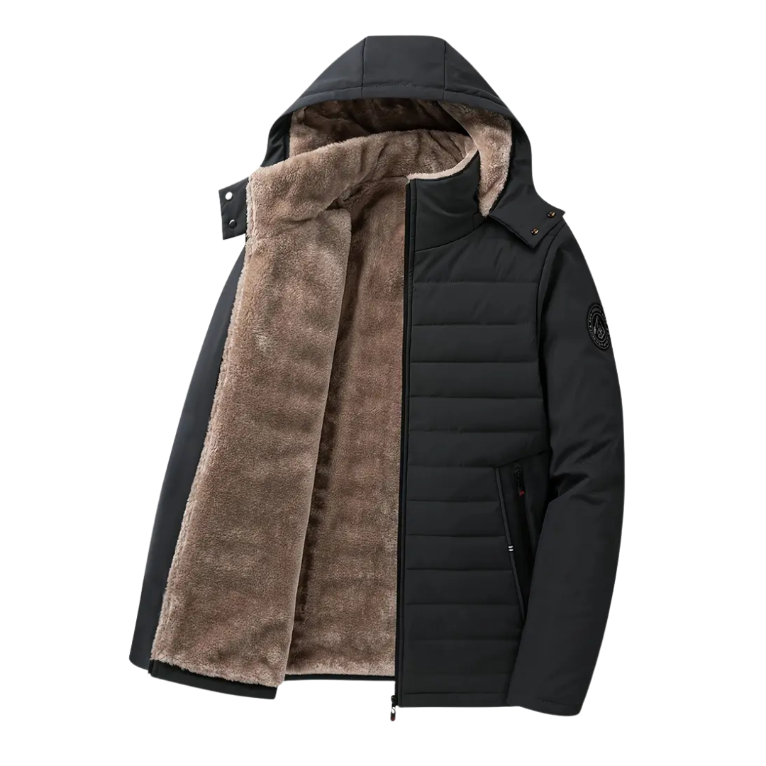 Herre vinterjakke – fleeceforet – vindtæt & vandtæt