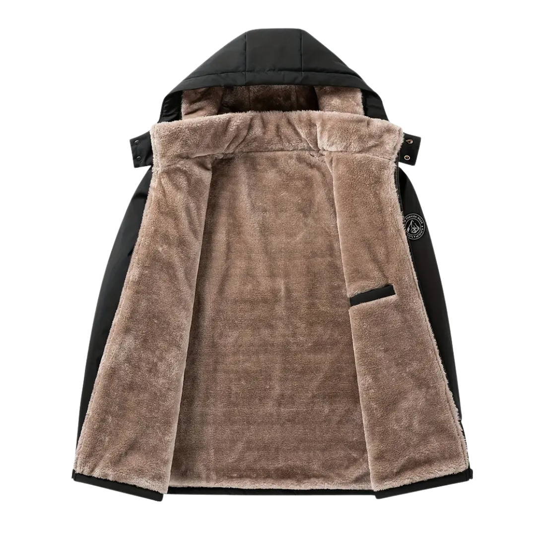 Herre vinterjakke – fleeceforet – vindtæt & vandtæt