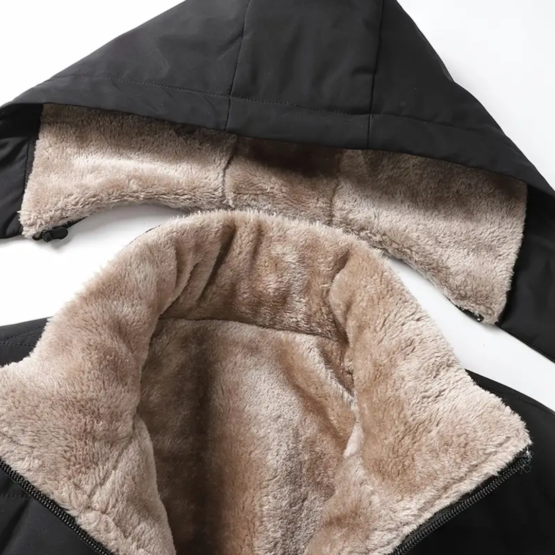 Herre vinterjakke – fleeceforet – vindtæt & vandtæt