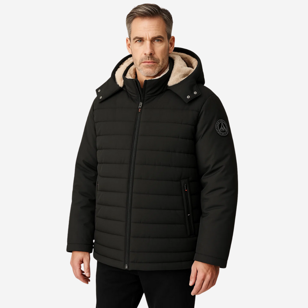 Herre vinterjakke – fleeceforet – vindtæt & vandtæt