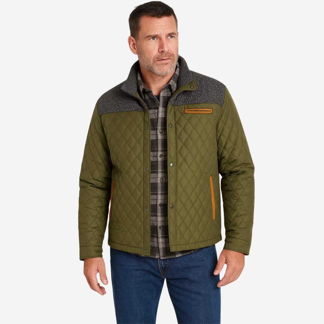 Vatteret herrejakke – varm & komfortabel – efterår