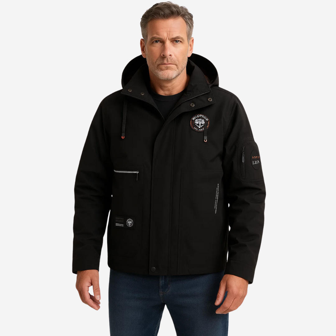 Herre outdoorjakke – vindtæt & vandtæt – efterår