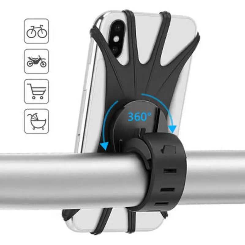 OutdoorHaven - Stabil 360° Cykeltelefonholder
