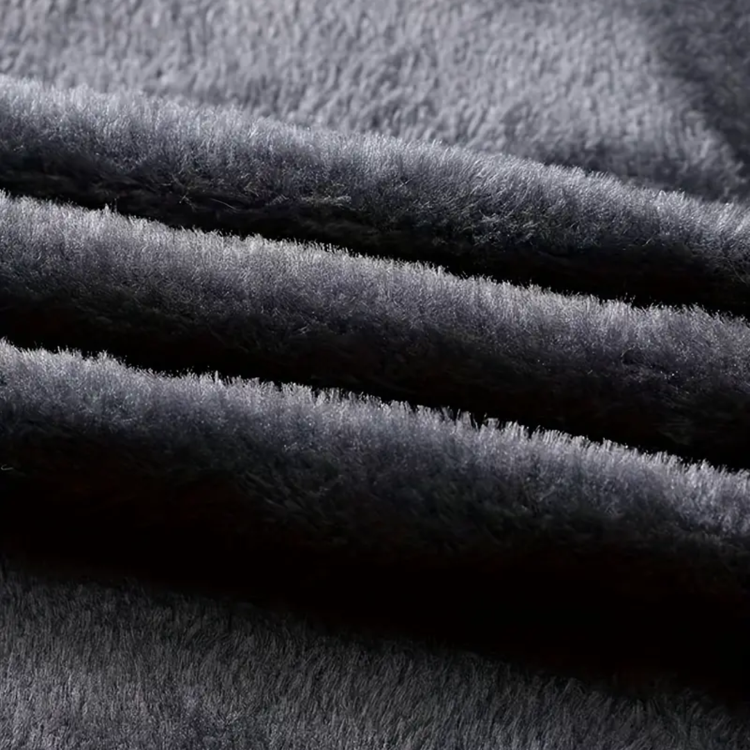 Varm herre vinterjakke – tyk plydsfor – vandtæt