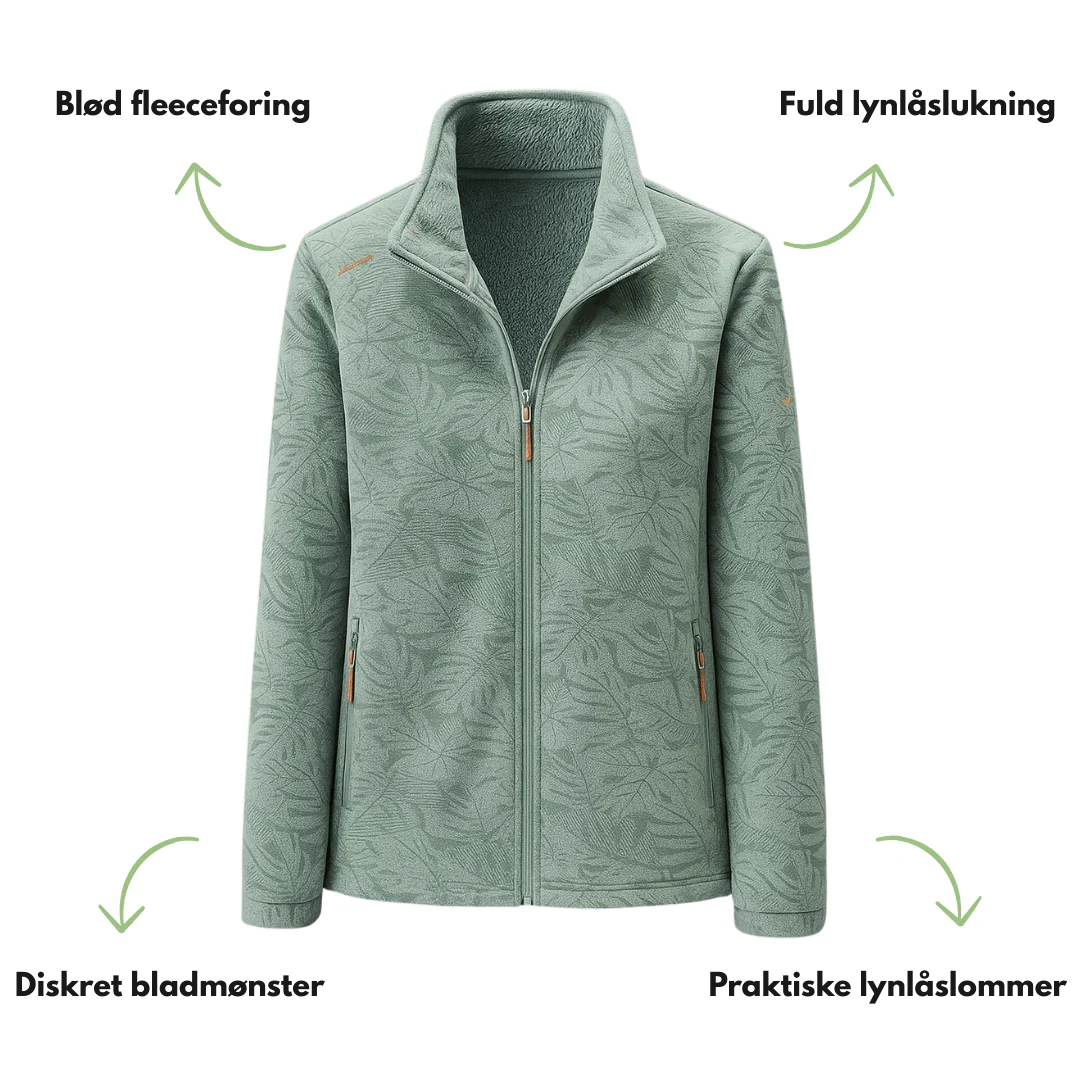 Dame outdoor fleecevest – vindtæt & varm – efterår/vinter