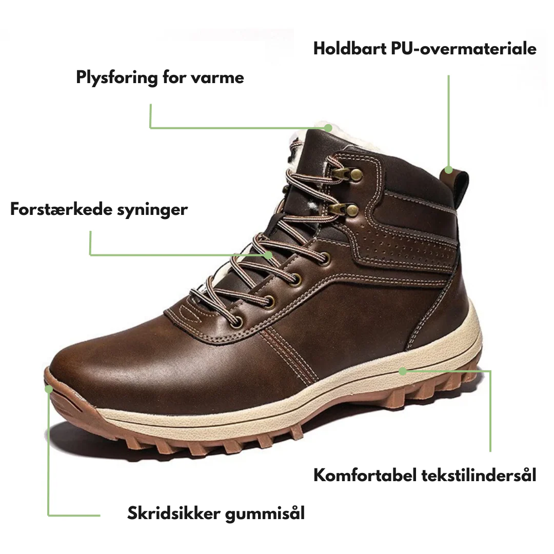 Herre Vinter Vandresko – Plysforet – Vandtæt