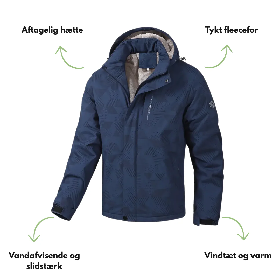Foret herre outdoorjakke – vindtæt & varm – vinter