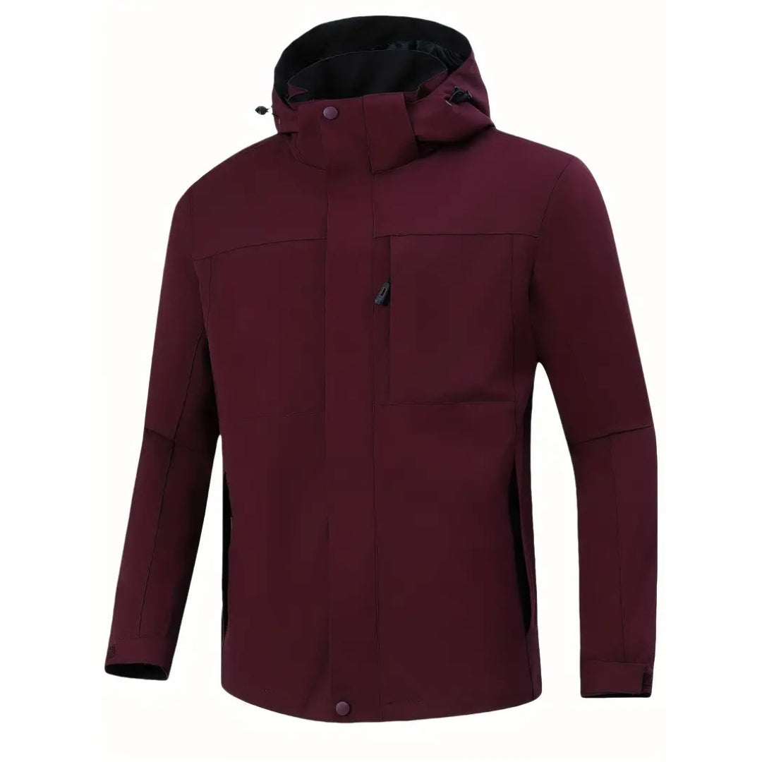 Herrejakke – Vandtæt – Med Hætte – Efterår