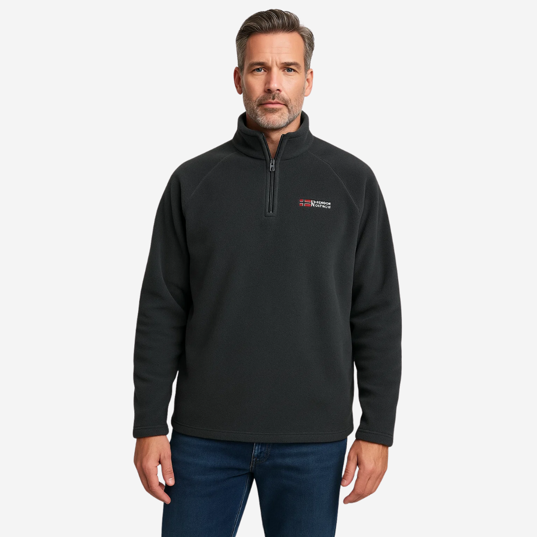 Termisk Fleece Vest til Herrer – Half-Zip & Åndbar – Vinter