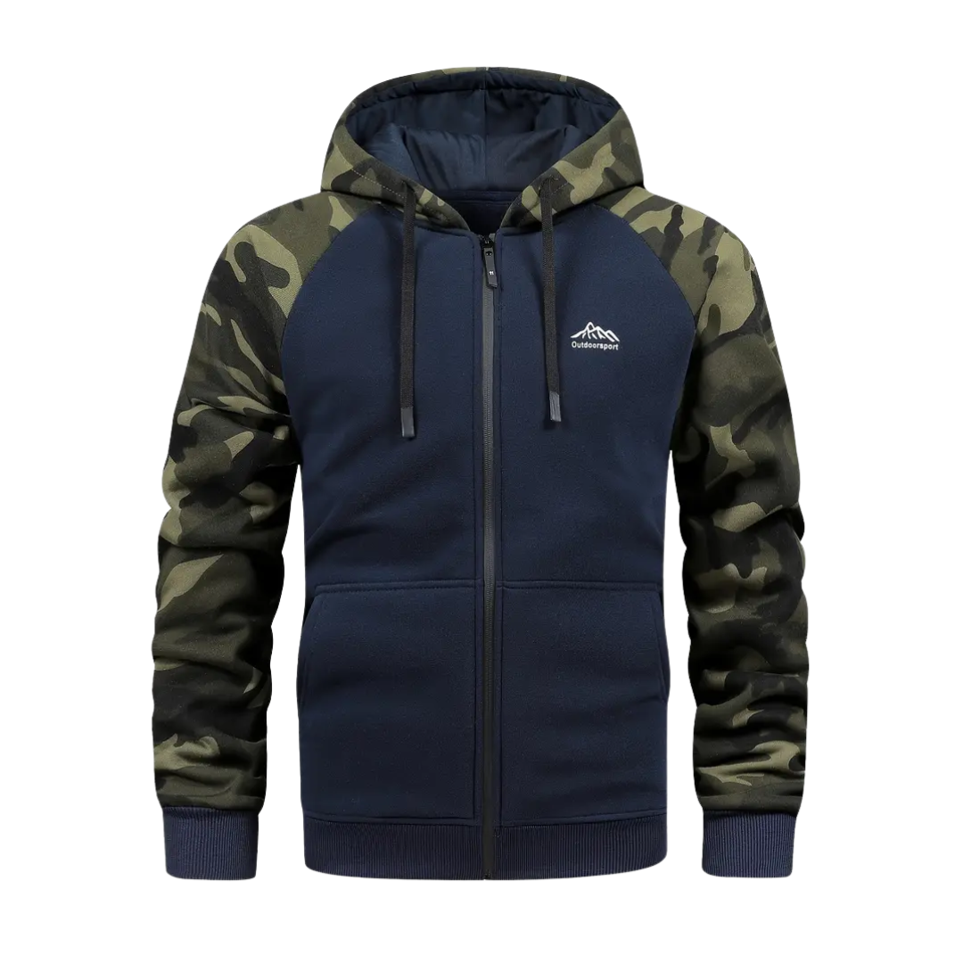 Herre Camo Fleece Hoodie – Varm & Komfortabel – Vinter & Efterår