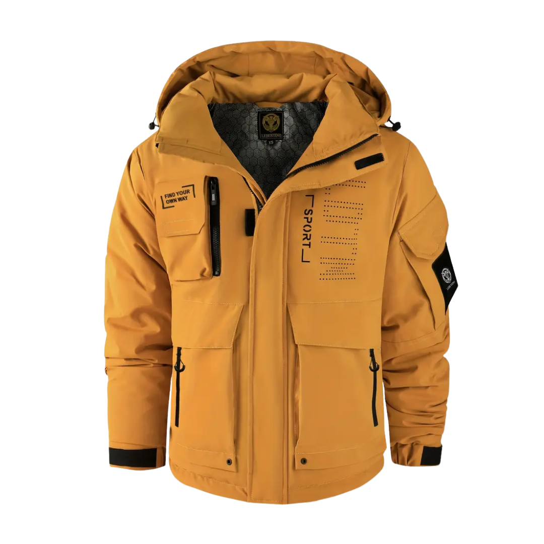 Herre Outdoor Jakke – Vindtæt & Vandtæt – Foret