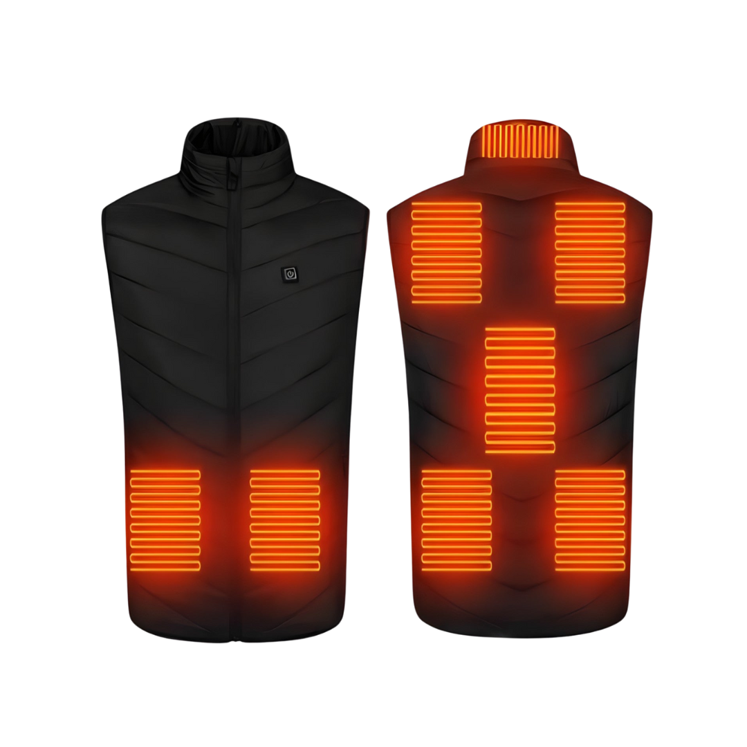 Opvarmet Bodywarmer – Genopladelig – 3 Indstillinger