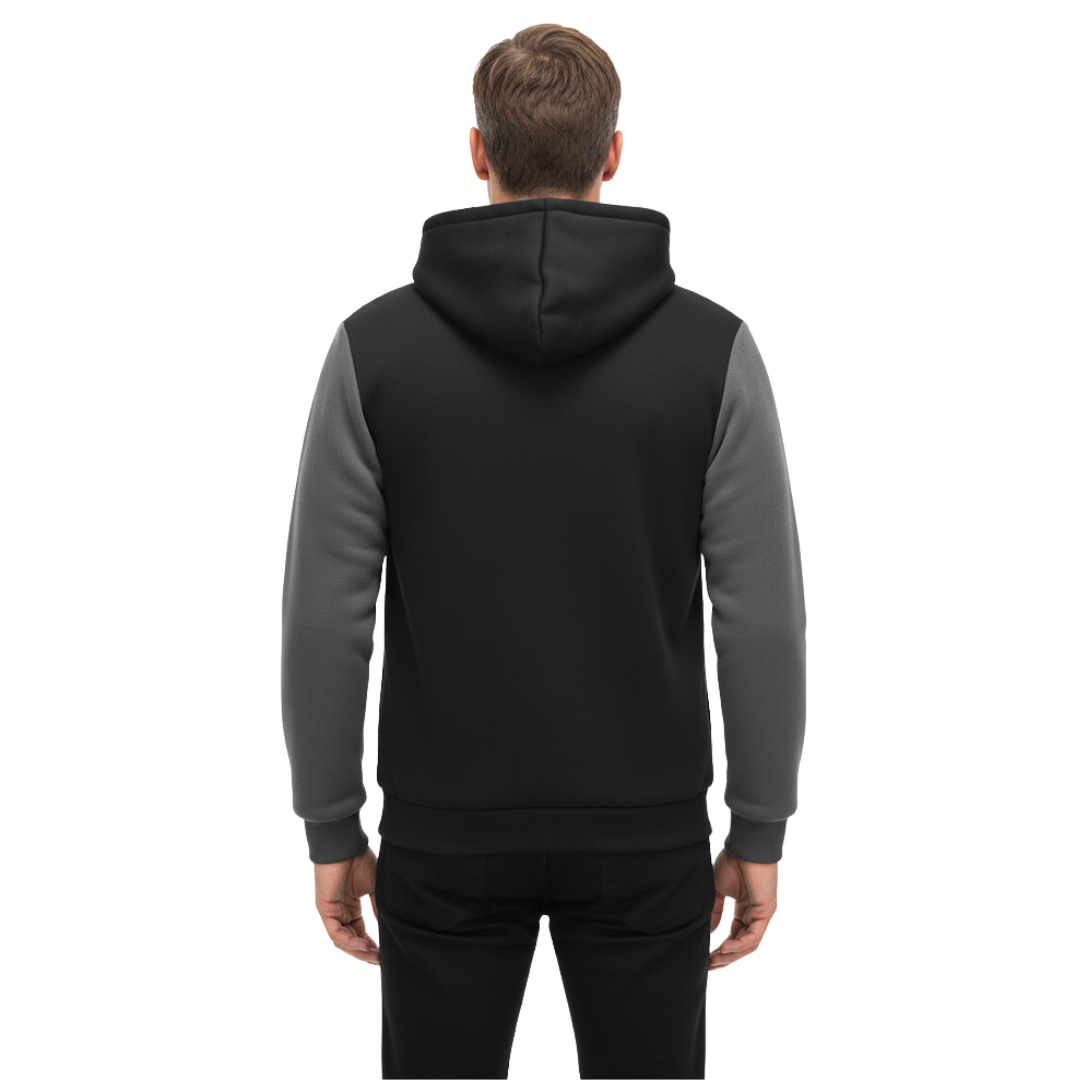 Herre Fleece Vest – Med Hætte – Foret