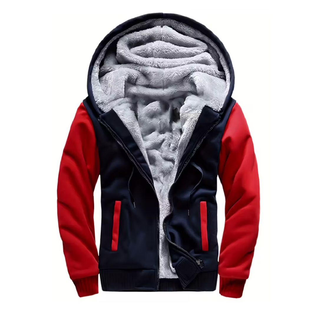 Herre Fleece Vest – Med Hætte – Foret