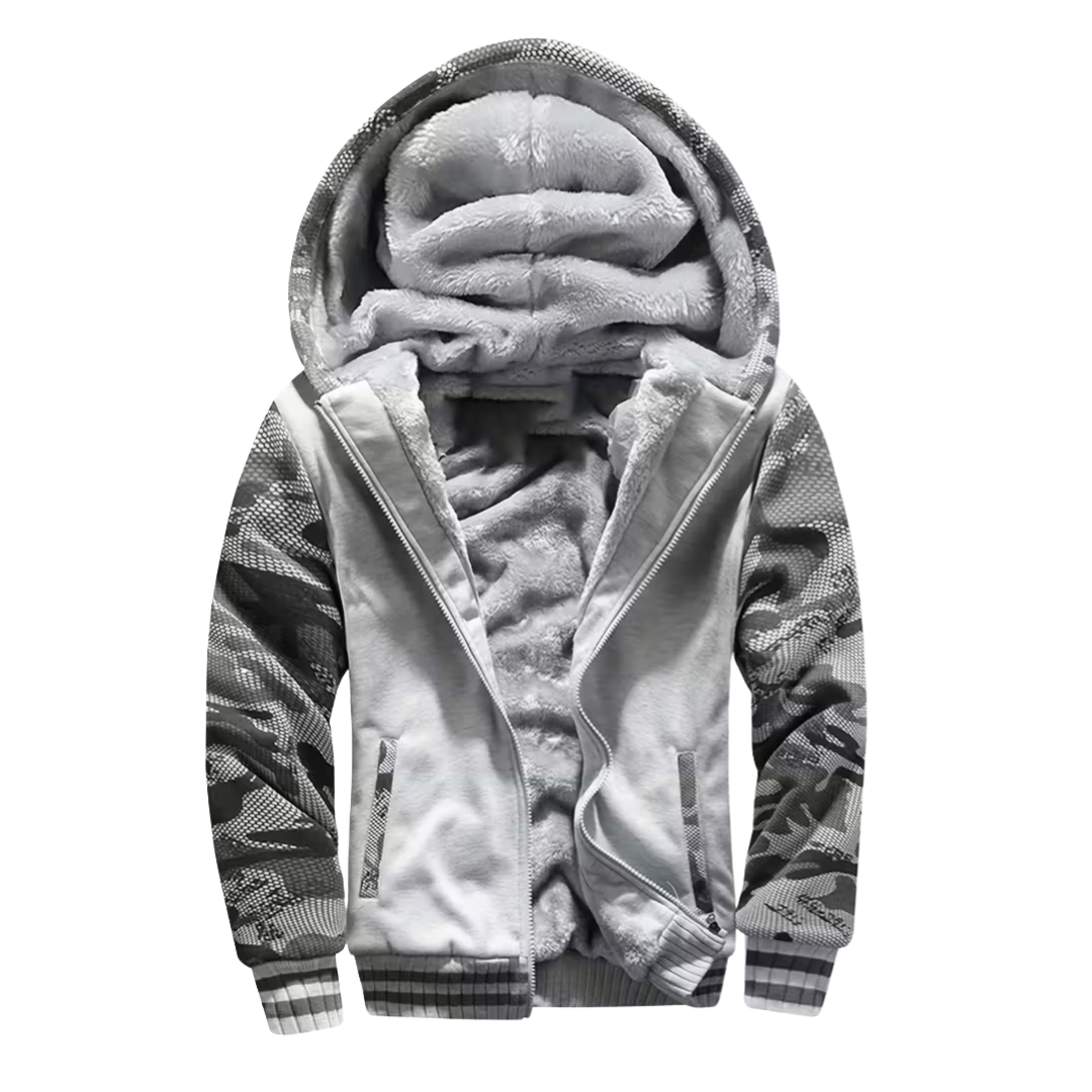 Herre Fleece Vest – Med Hætte – Foret