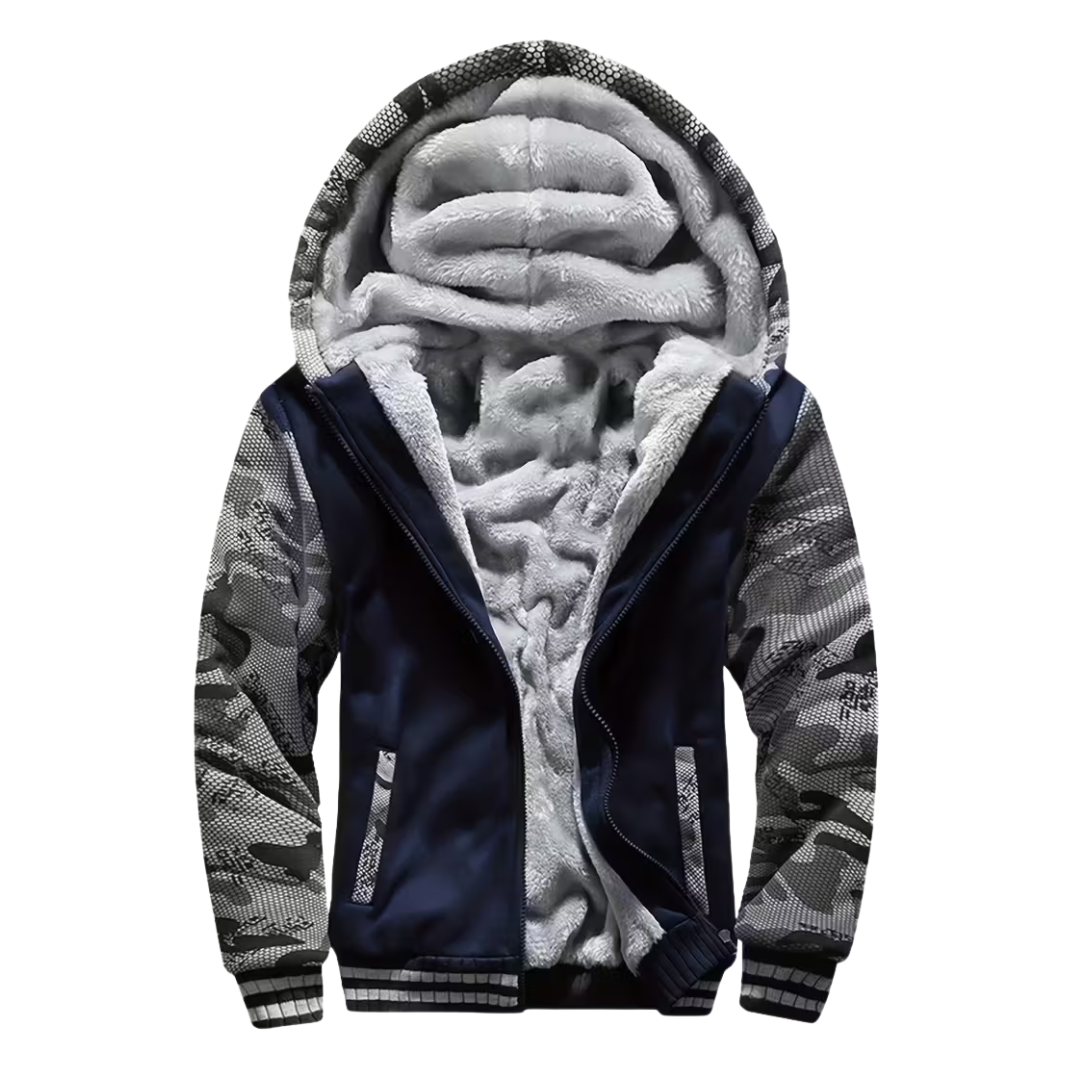 Herre Fleece Vest – Med Hætte – Foret