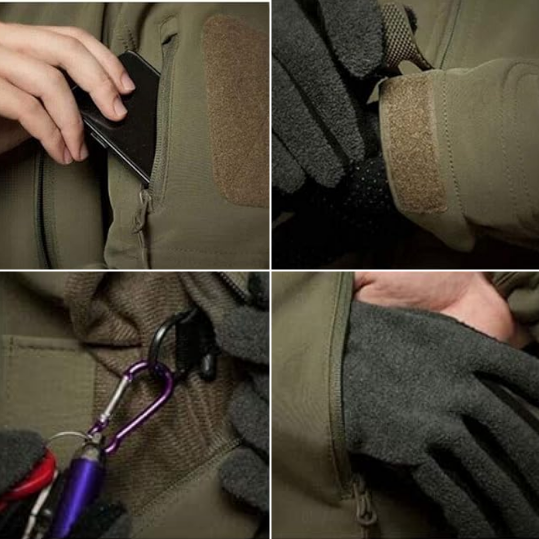 Softshell-jakke med hætte - udendørs