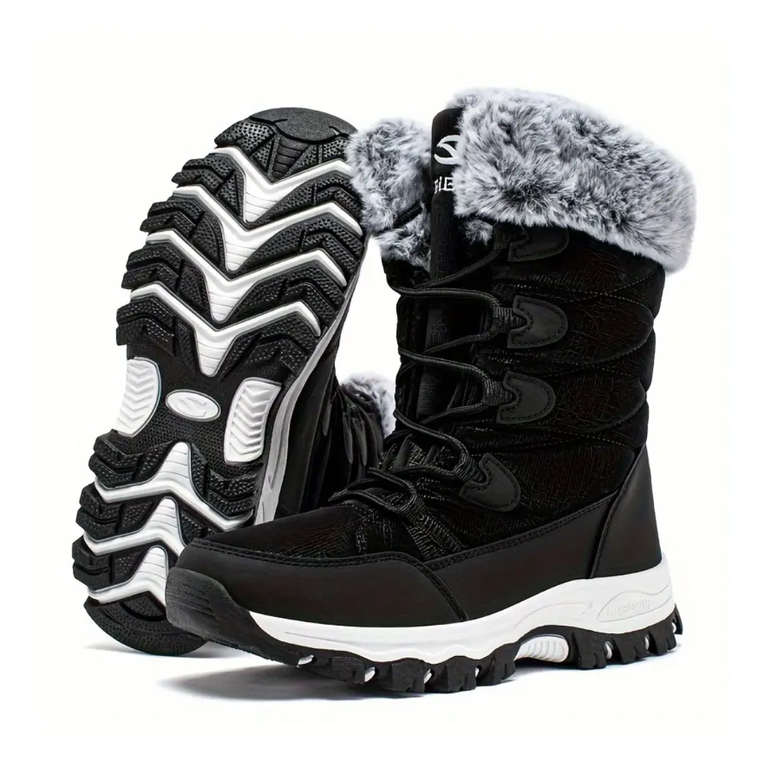 Dame Vinter Snowboots – Varm Foring – Halvhøj Stil