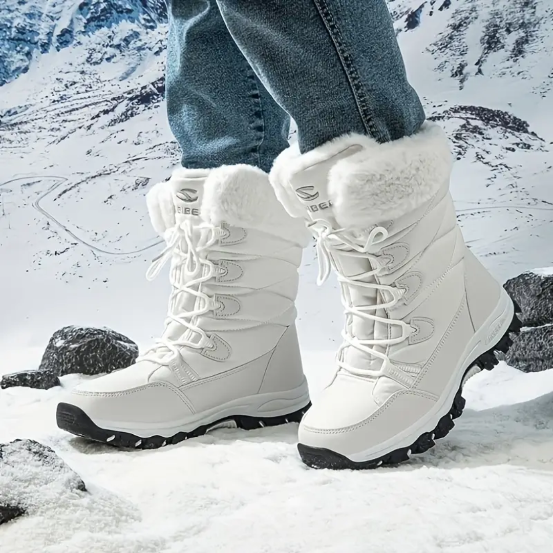Dame Vinter Snowboots – Varm Foring – Halvhøj Stil