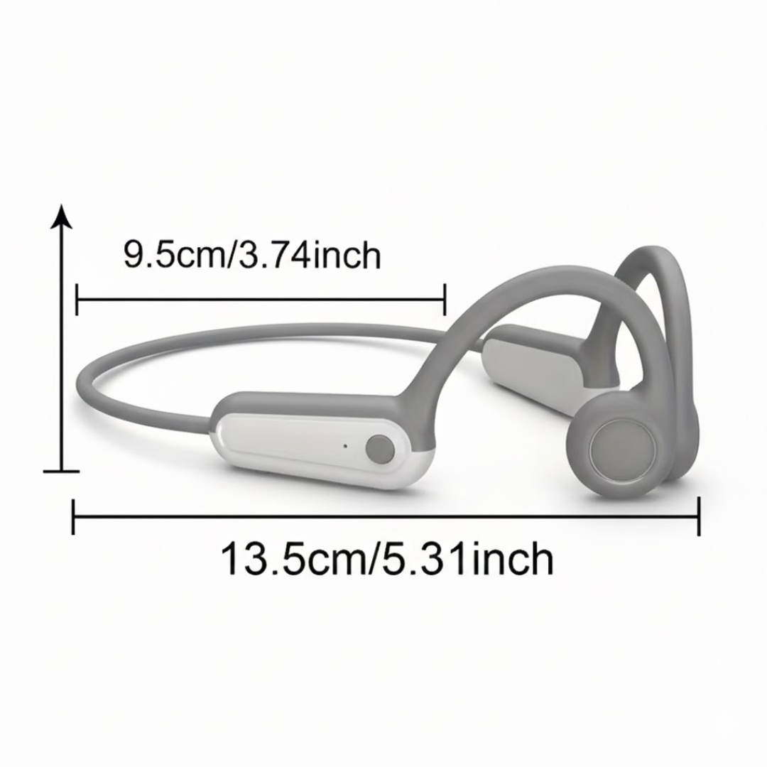 Open-ear sportshodetelefoner – benledning – lang batteritid