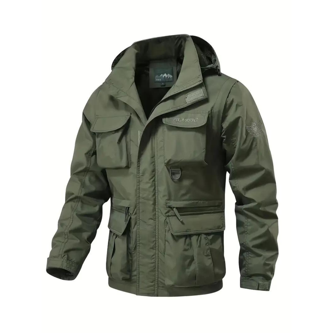 Udendørs efterårsjakke til mænd - vindtæt - vandafvisende