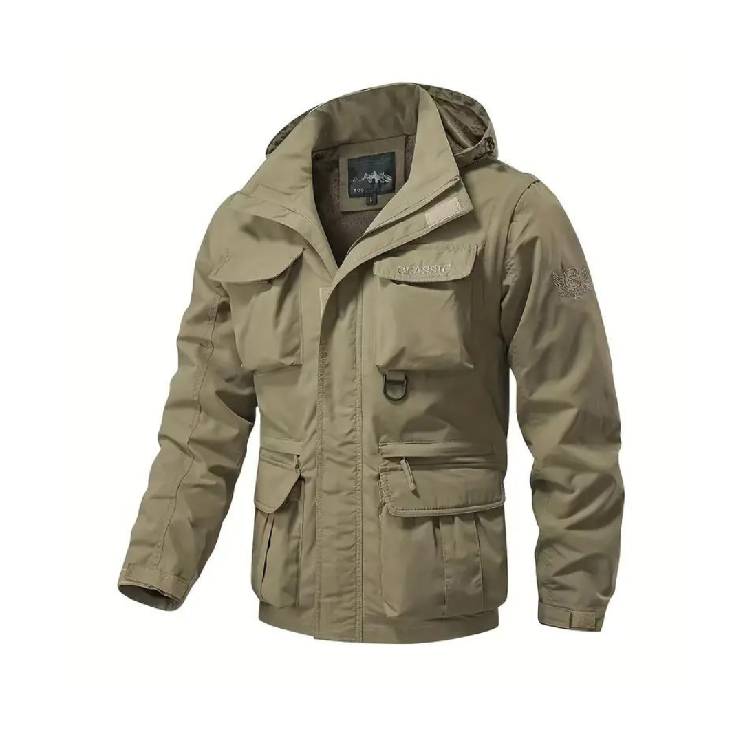 Udendørs efterårsjakke til mænd - vindtæt - vandafvisende