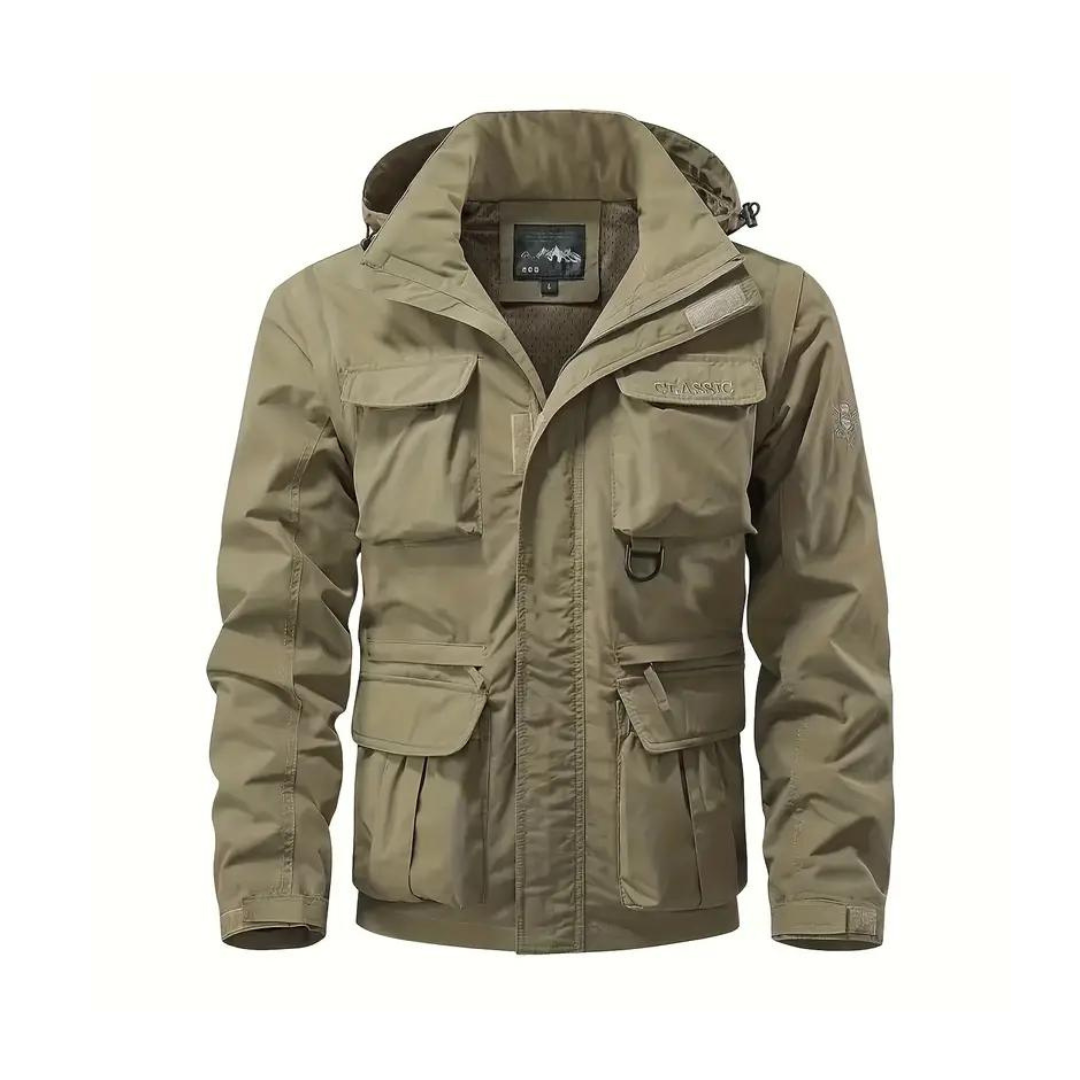 Udendørs efterårsjakke til mænd - vindtæt - vandafvisende
