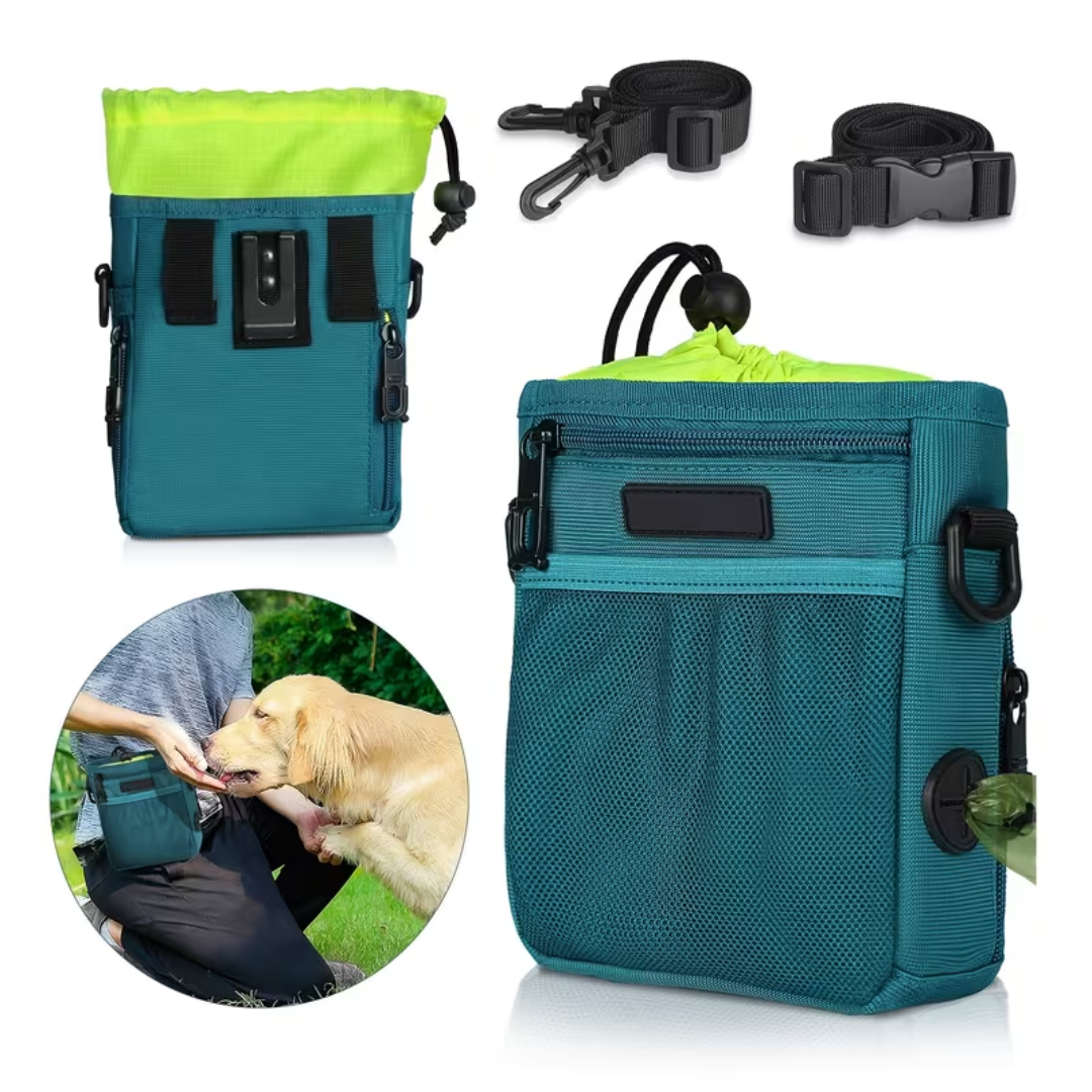 Hundegodbitpose – Bærbar Treningspose – Med Hundepose Dispenser