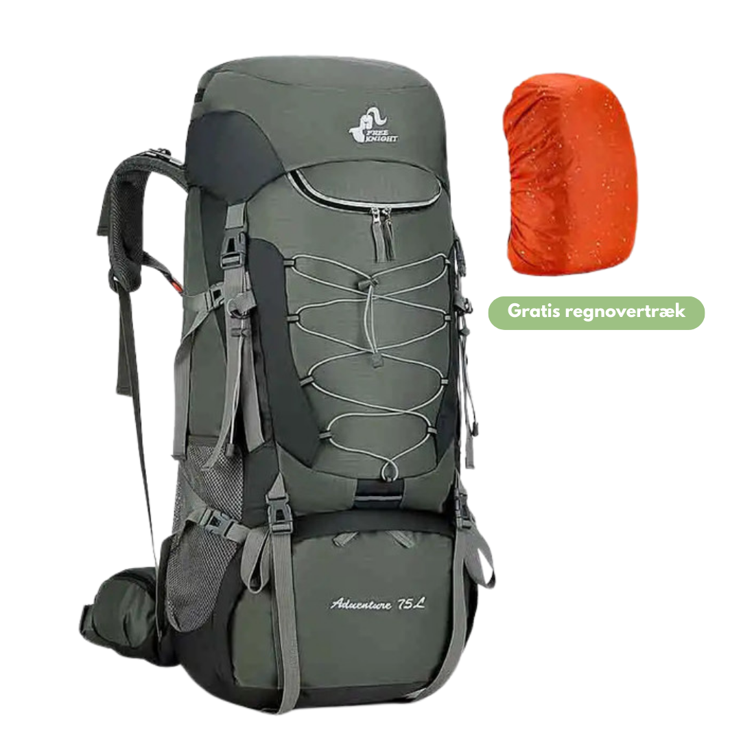 OutdoorHaven Trekkingrygsæk 75L - Vandtæt & Multifunktionel