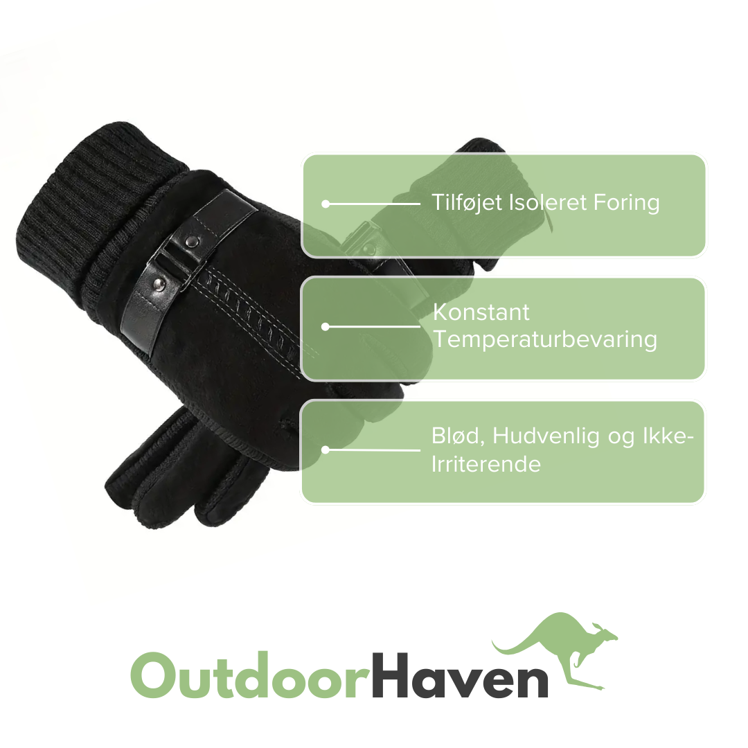 Herrehandsker - Vinter - Vindafvisende og Varm