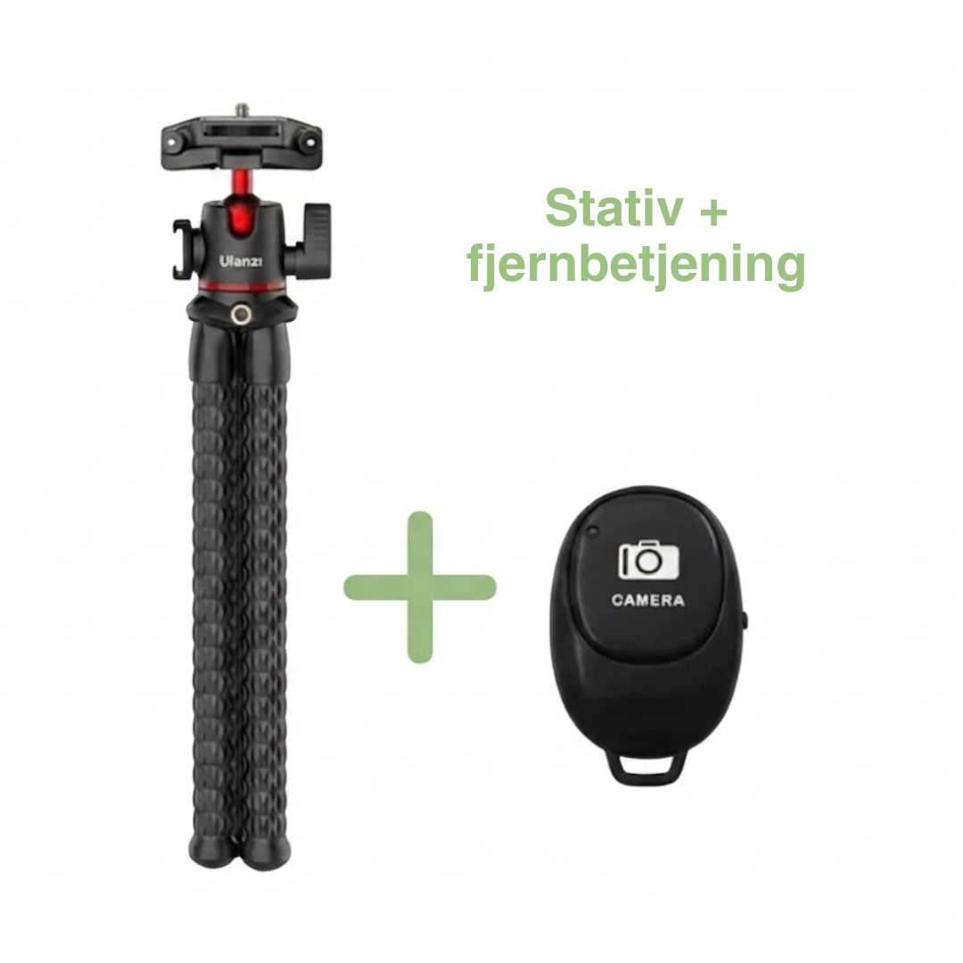 Fleksibelt octopus-stativ – til telefon og kamera – gorilla-stativ