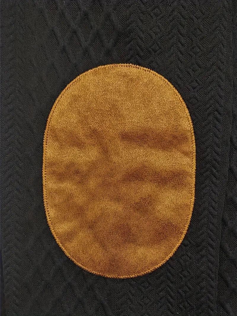 Udendørs Strikket Sweater med Lapper