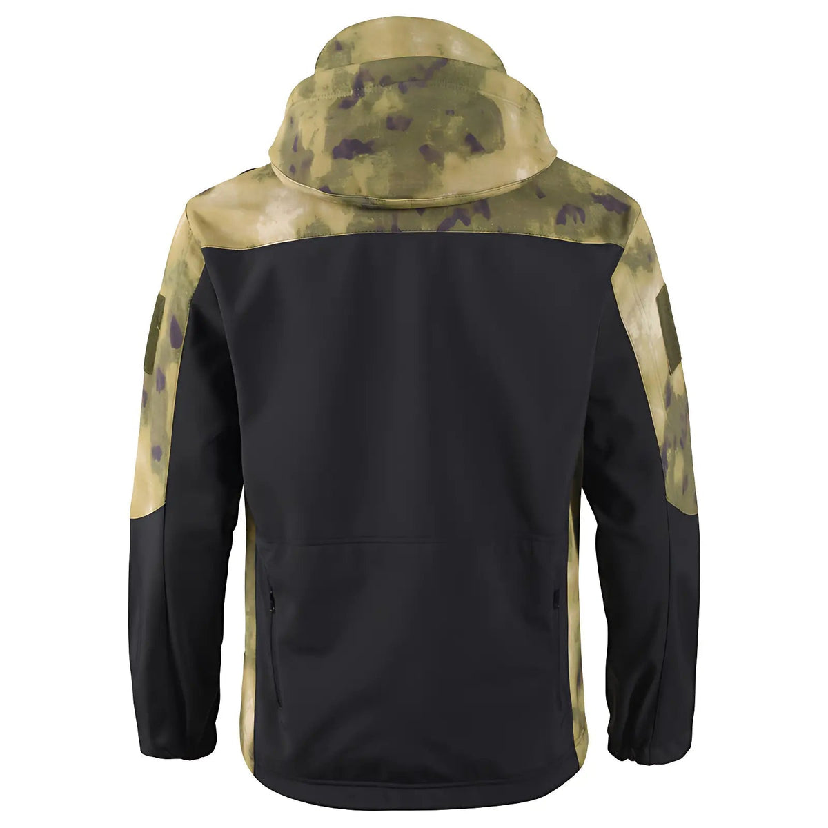 Softshell jakke herre khaki camouflage på model