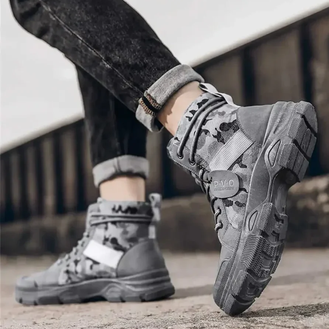 Camouflage Snørestøvler - Komfortable - Holdbare