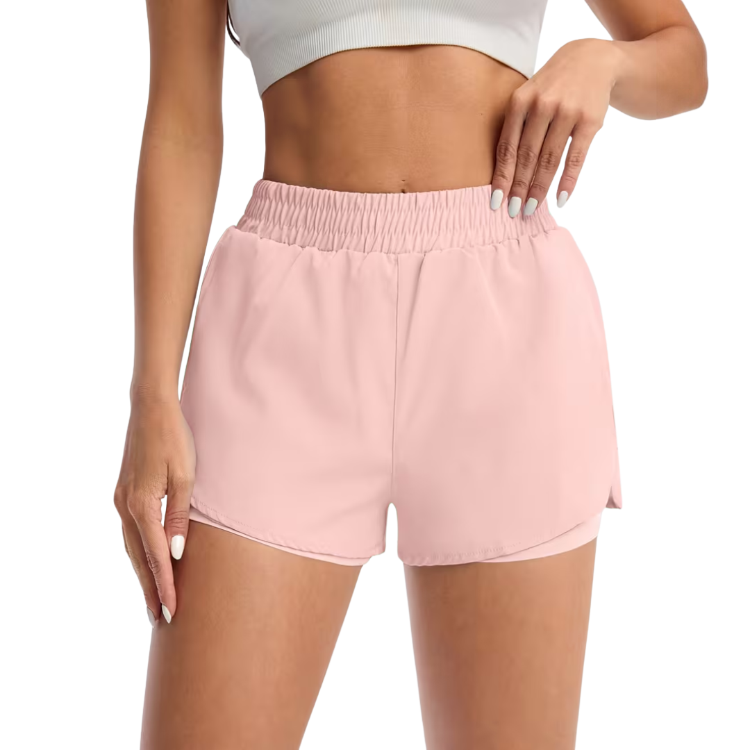 Dame Sportsshorts – Elastisk Midje – Med Lommer