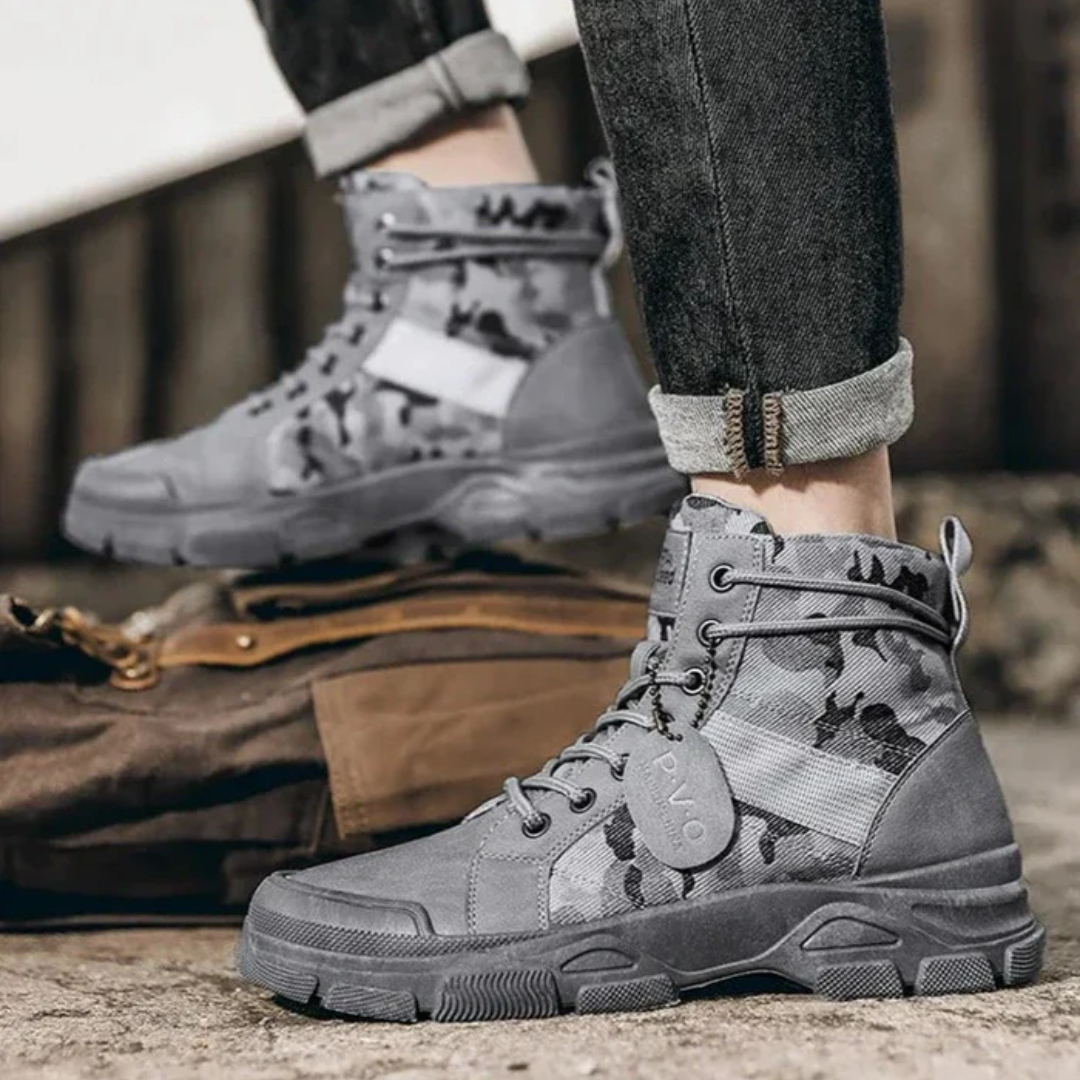 Camouflage Snørestøvler - Komfortable - Holdbare