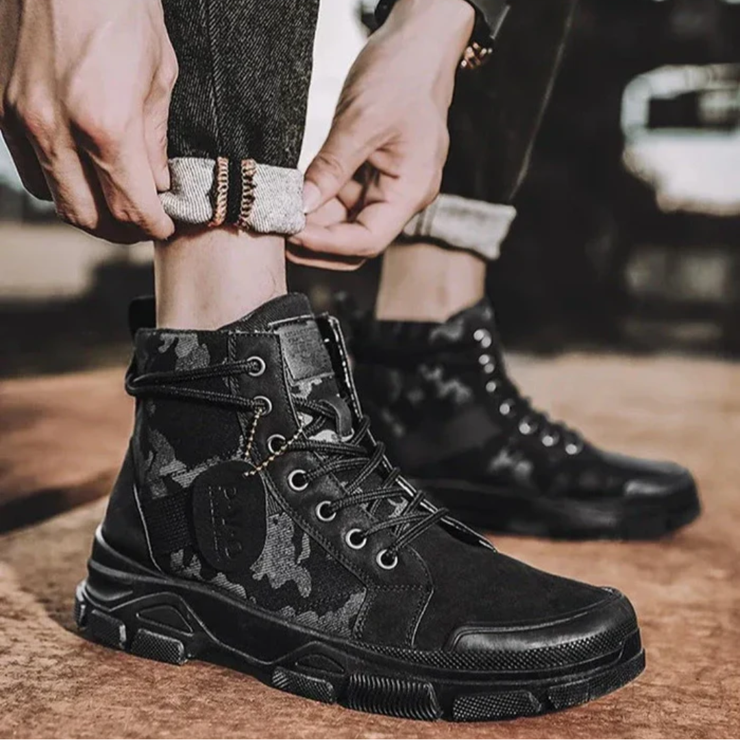 Camouflage Snørestøvler - Komfortable - Holdbare