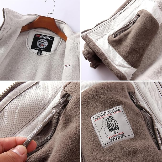 Polar Fleece Herrejakke - Vinter - Hette
