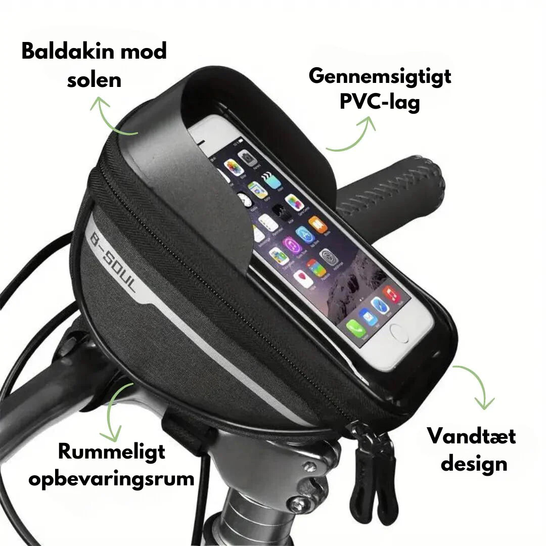 2 i 1 - Sykkelveske og telefonholder