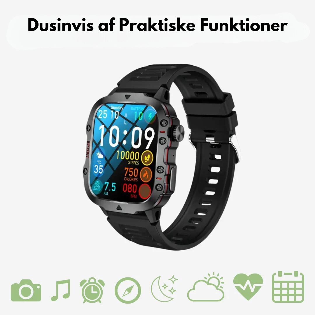 OutdoorHaven Sport Smartwatch - IP68 Vandtæt