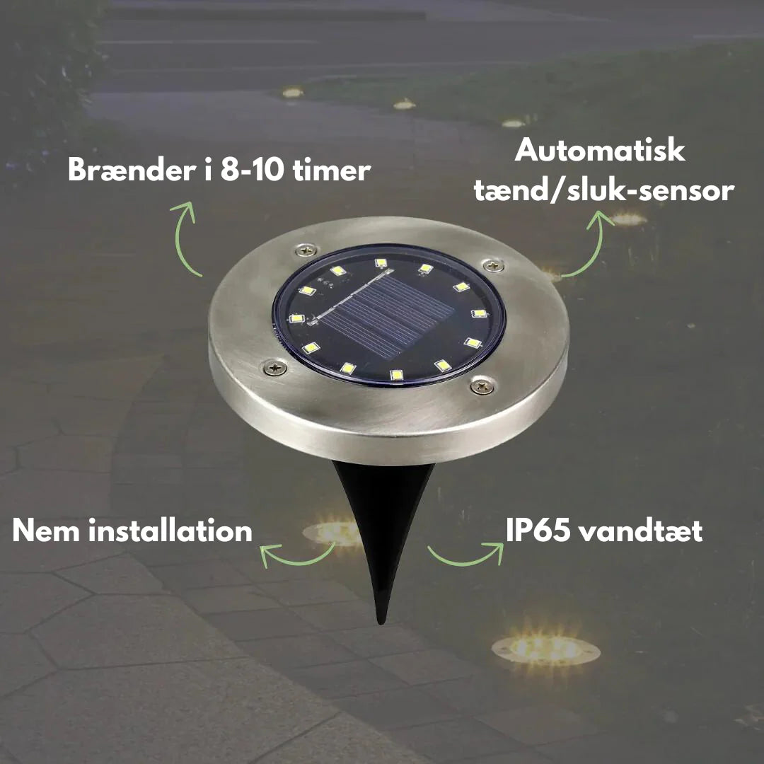 OutdoorHaven - solcelledrevne LED-spotlights
