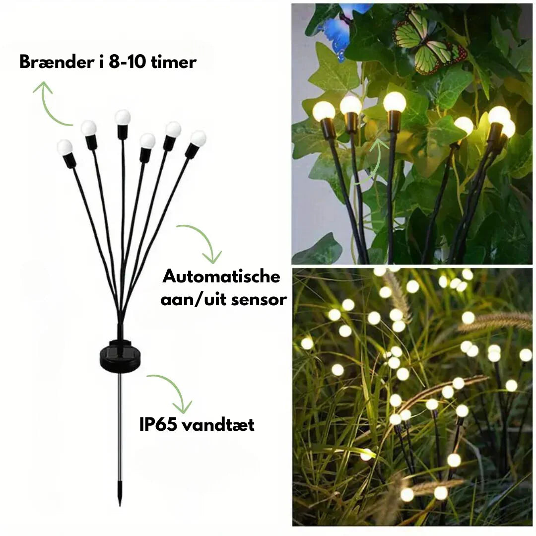 Solcellebelysning til haven - Jordspyd