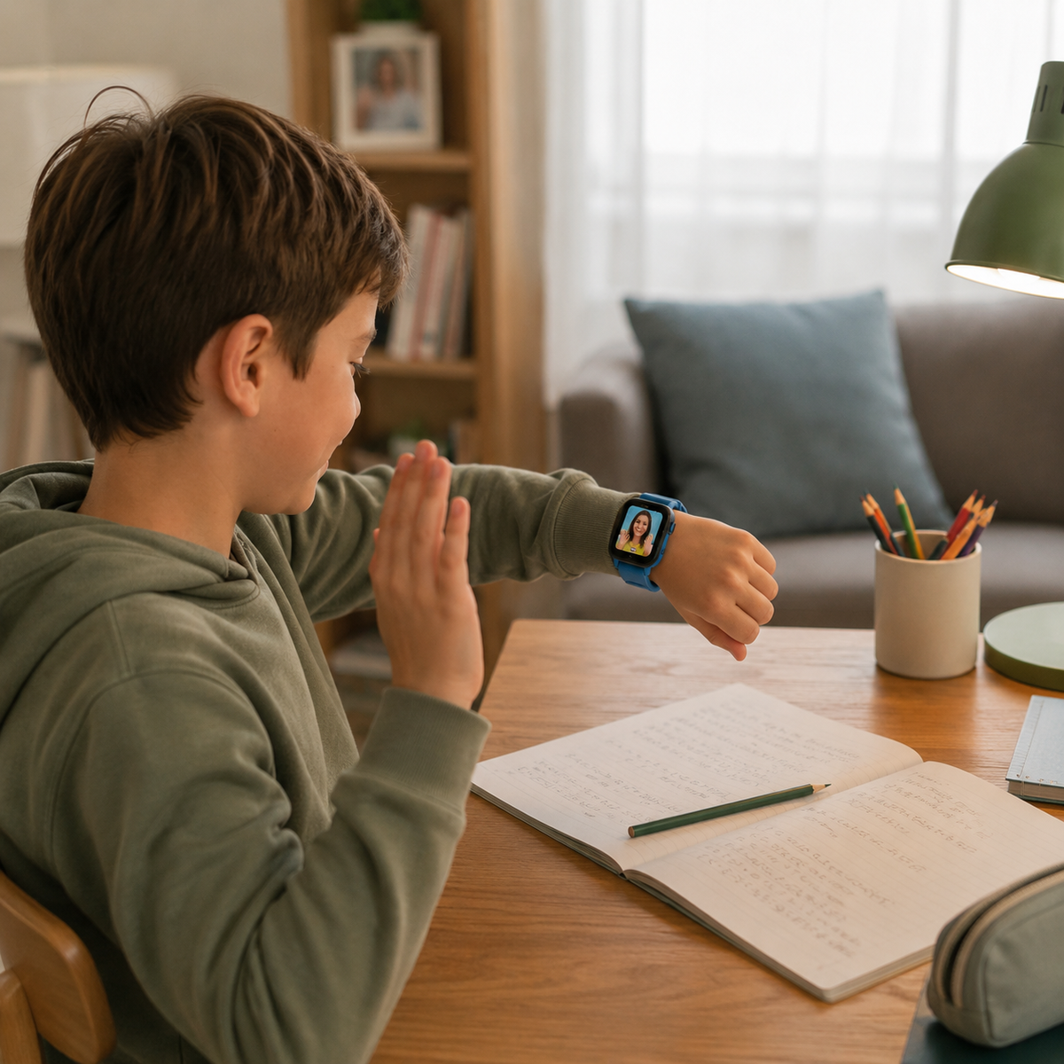 Børnesmartwatch med GPS-lokation, Videoopkald & SOS – SafeTrack Watch