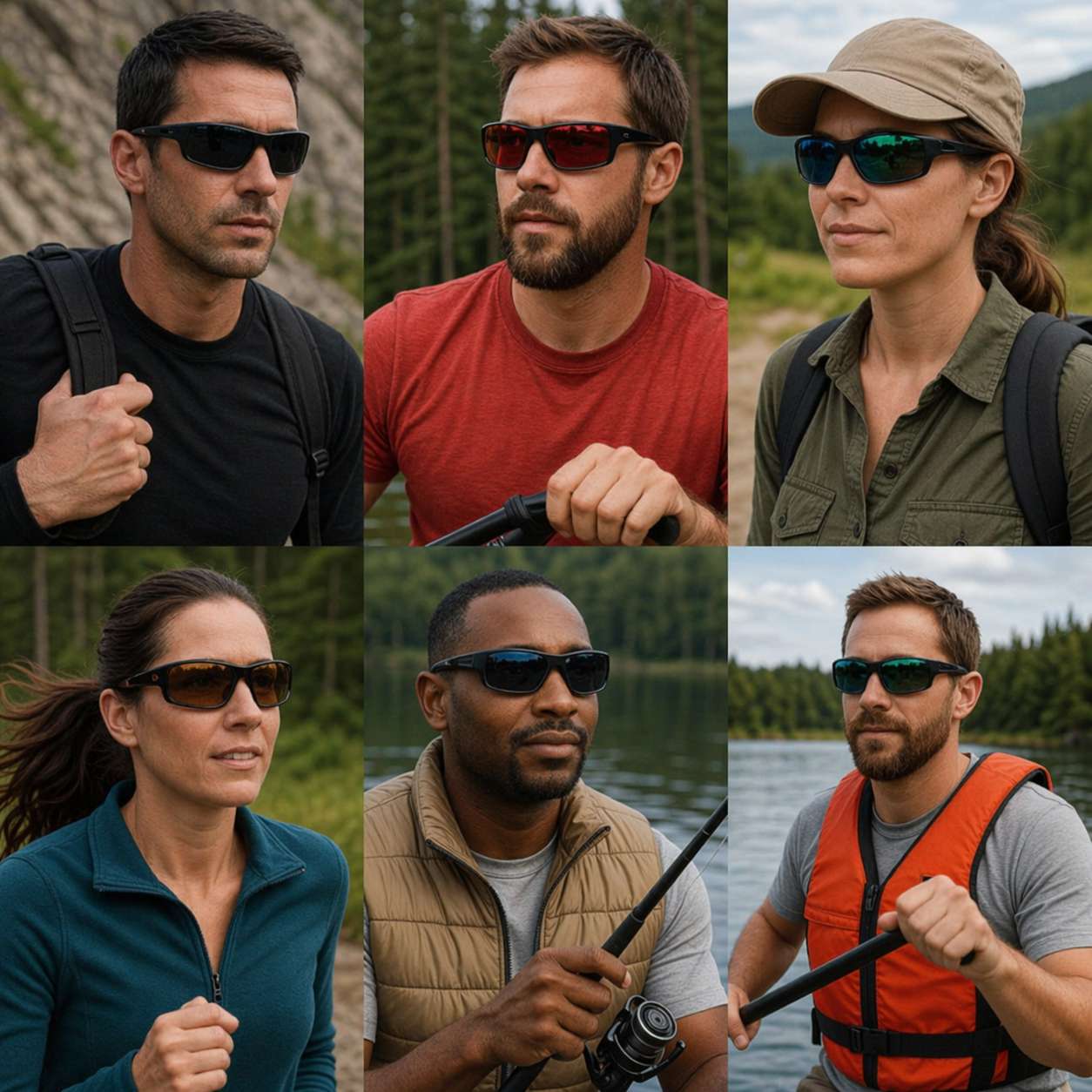 Polariseret sportsbrille UV400 – HD-linser, ultralet