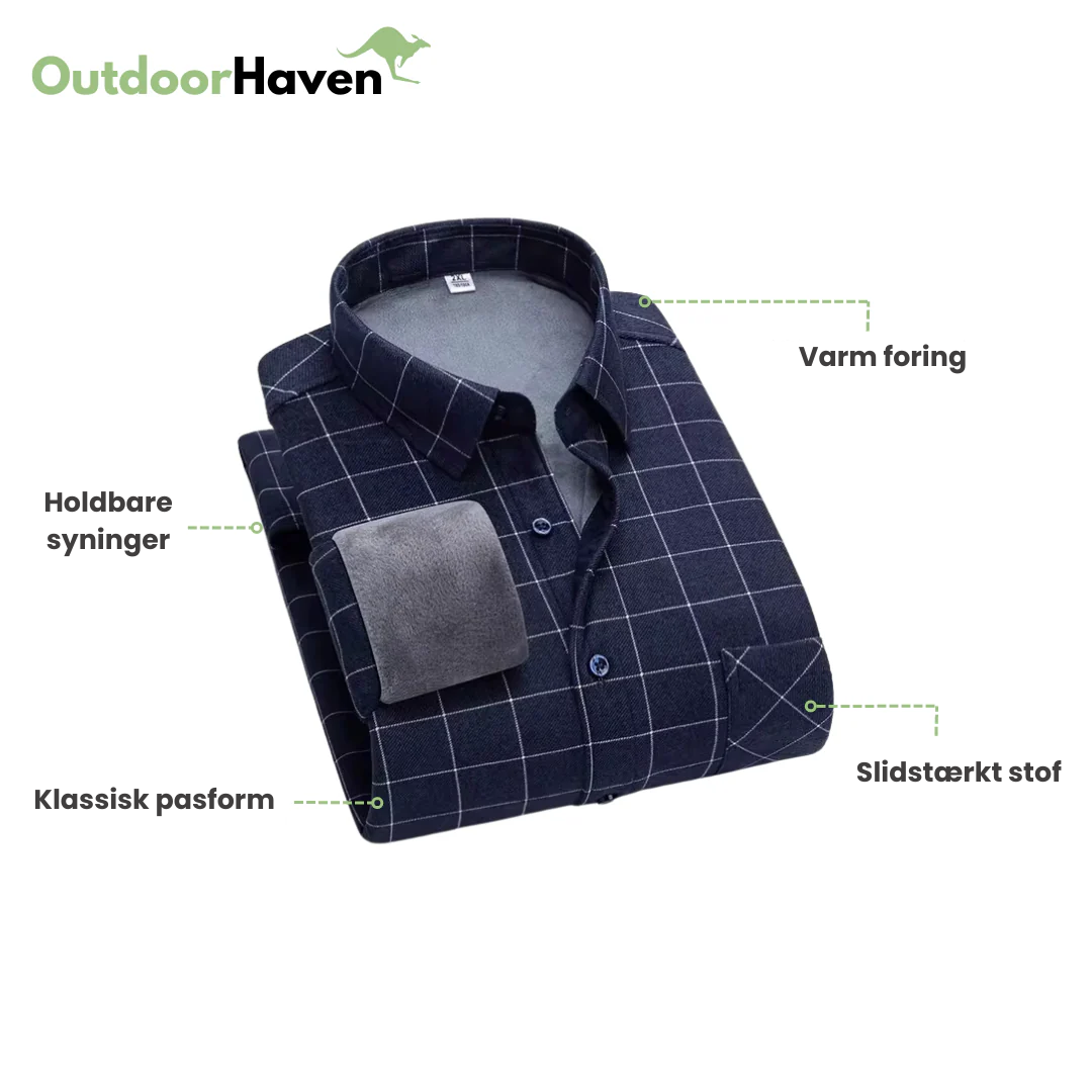 Foret Skjorte - Varm - Flannel - Efterår & Vinter